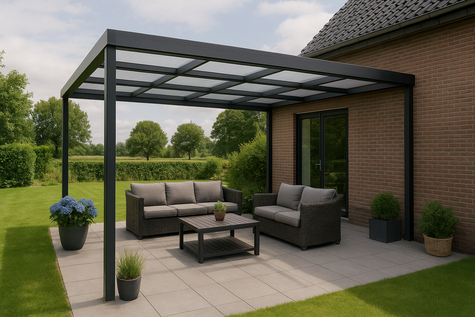 Foto bij Laat je inspireren door unieke ontwerpen voor terrasoverkappingen